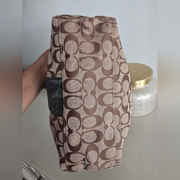 Coach Signature Python Stripe Tote 2013 - Picture 4 of 12